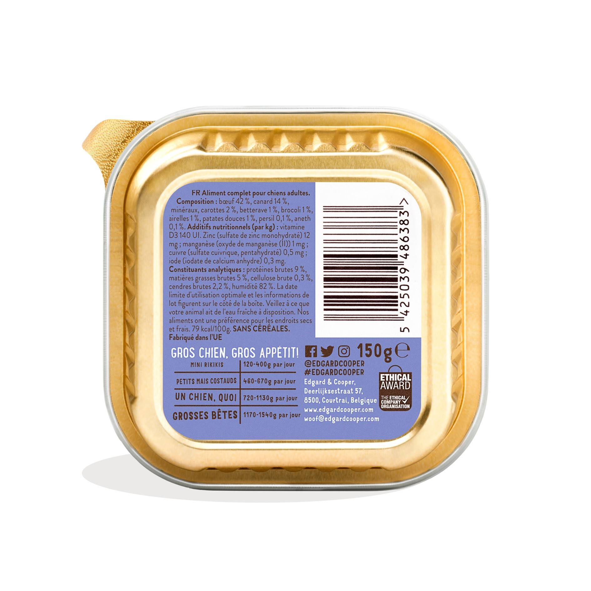 Edgard & Cooper - Pâtée chien adulte sans céréales boeuf canard 150 g - Edgard & Cooper - Image 7