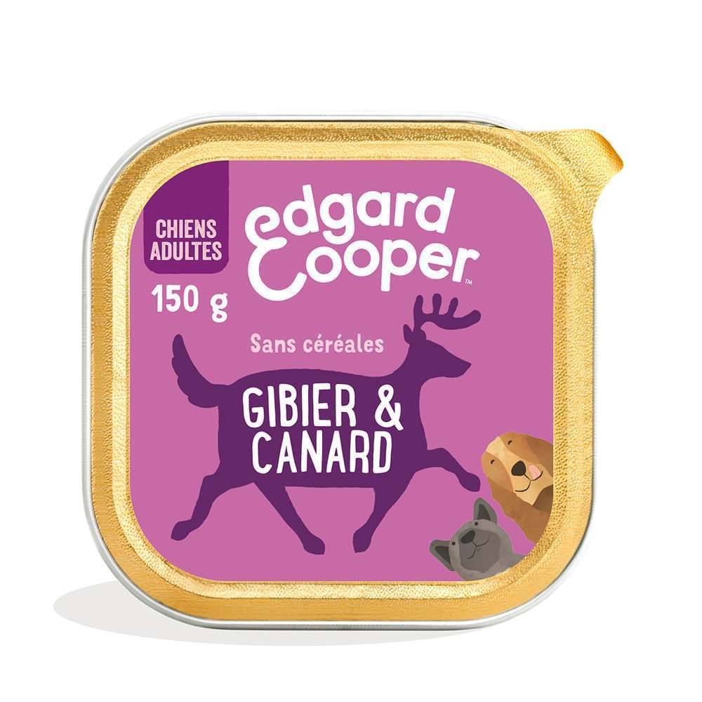 Edgard & Cooper - Pâtée chien adulte sans céréales gibier canard 150 g - Edgard & Cooper - Image 1