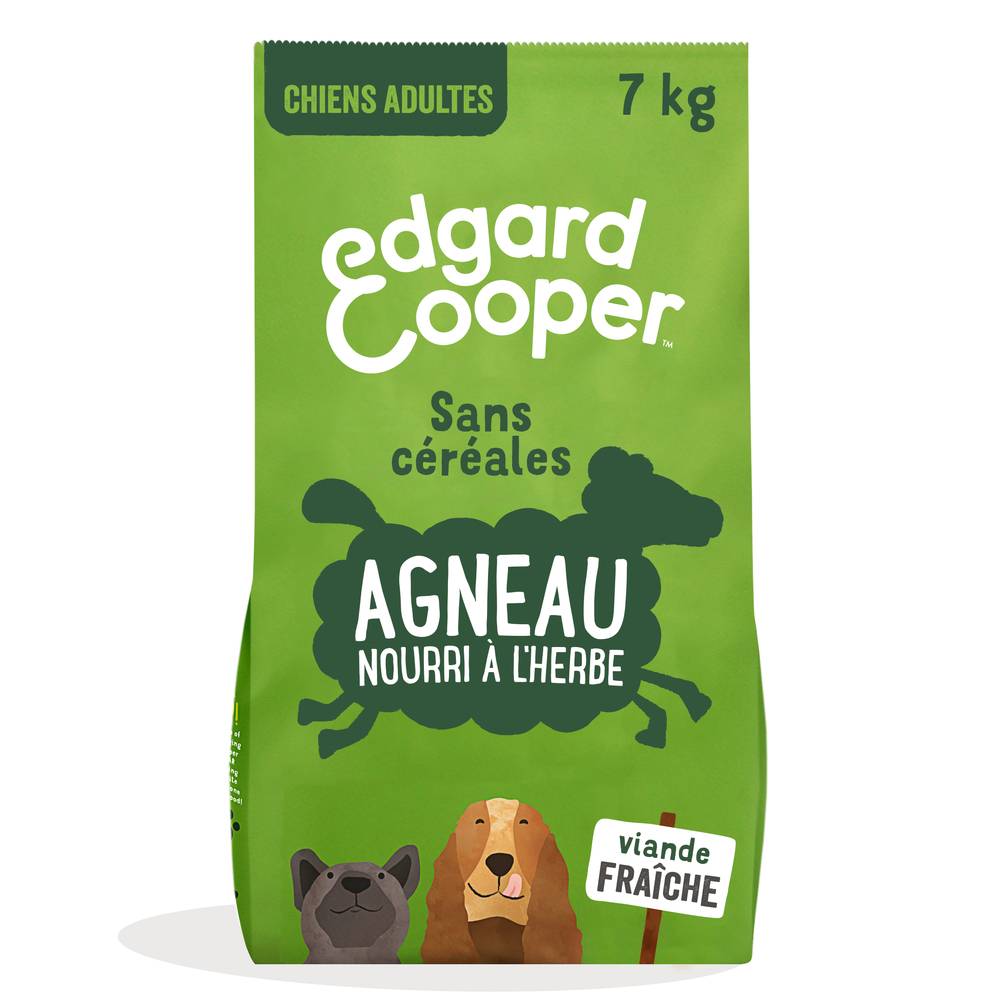 Edgard & Cooper - Croquettes Chien Adulte Agneau Frais Sans Céréales 7 kg - EDGARD AND COOPER