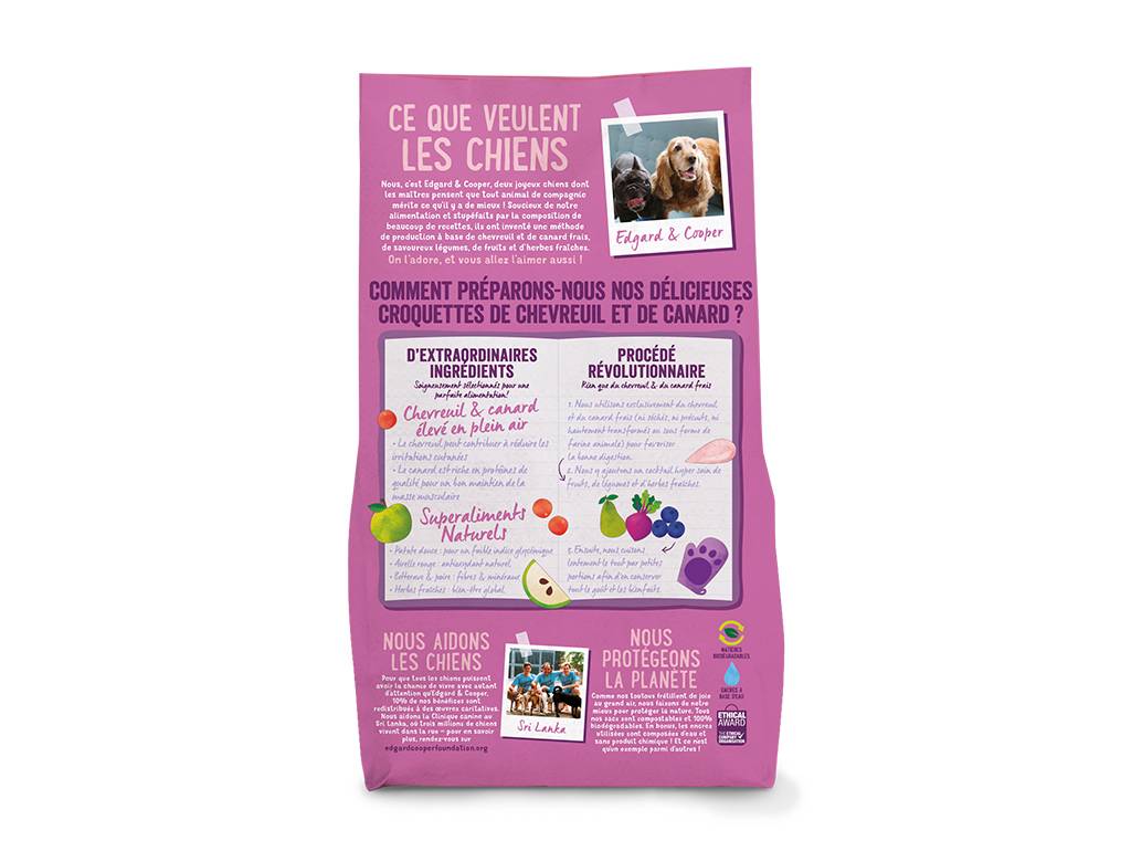 Edgard & Cooper - Croquettes chien adulte sans céréales chevreuil canard 2,5 kg - Edgard & Cooper - Image 8