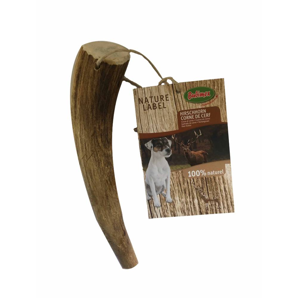 Bubimex - Bois de cerf friandise naturel taille M 80-120 g - BUBIMEX
