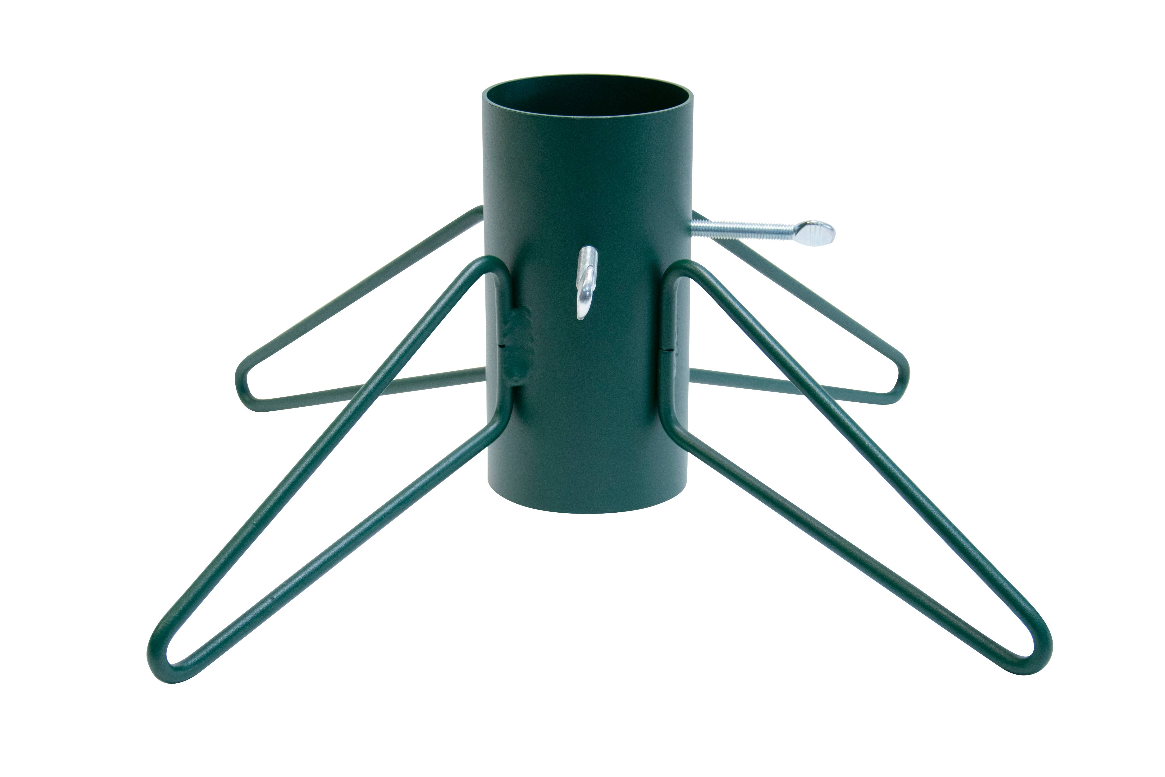 Louis Moulin - Pied de sapin 4 pieds fer rond Vert sapin tube ⌀ 9 cm - Image 1