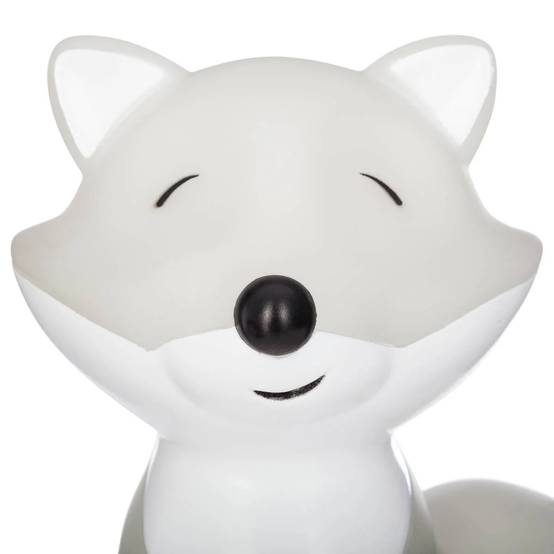 Veilleuse renard ABS PVC gris L 14,5 P 10,5 H 17,5 cm – ATMOSPHERA, CRÉATEUR D'INTÉRIEUR - Image 3