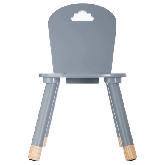 Chaise enfant bois gris L 32 x P 31,5 x H 50 cm - DOUCEUR - Image 6