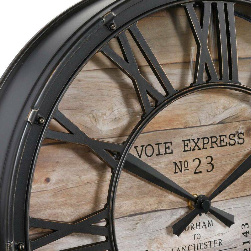 Horloge murale Plastique Vintage D 39 x 7,7 cm - ATMOSPHERA - Image 2