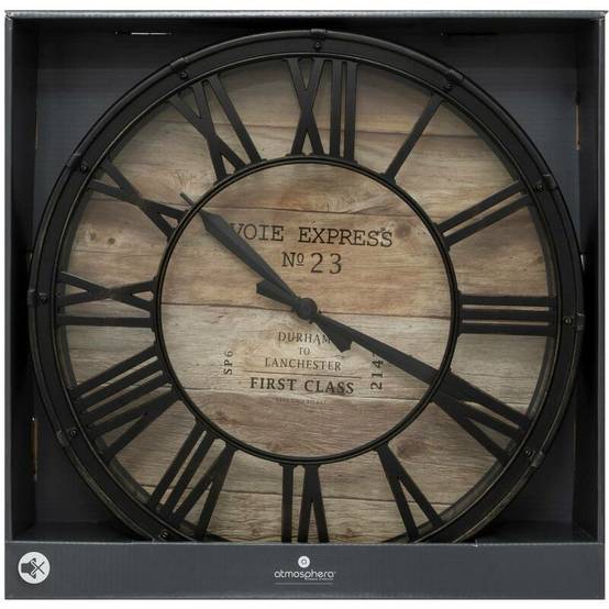 Horloge murale Plastique Vintage D 39 x 7,7 cm - ATMOSPHERA - Image 4