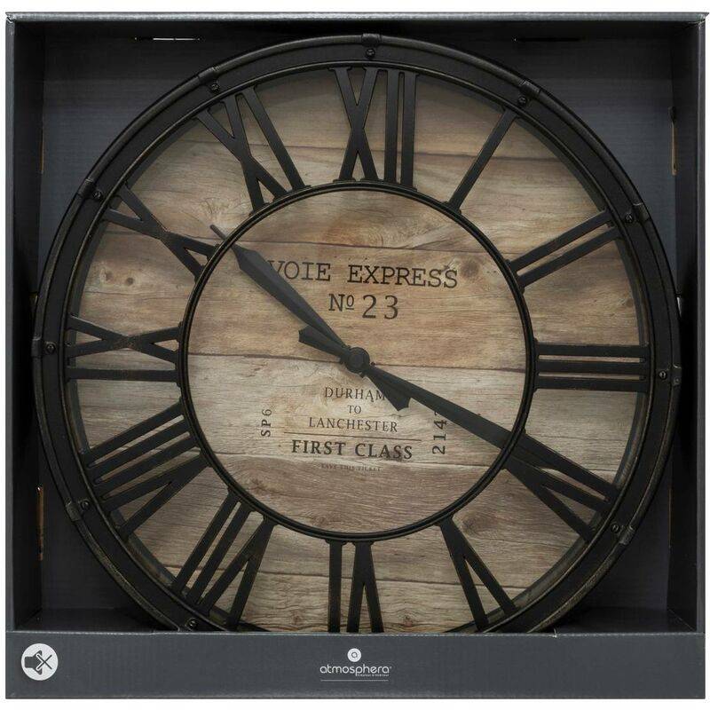 Horloge murale Plastique Vintage D 39 x 7,7 cm - ATMOSPHERA - Image 4