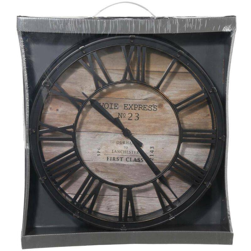 Horloge murale Plastique Vintage D 39 x 7,7 cm - ATMOSPHERA - Image 3