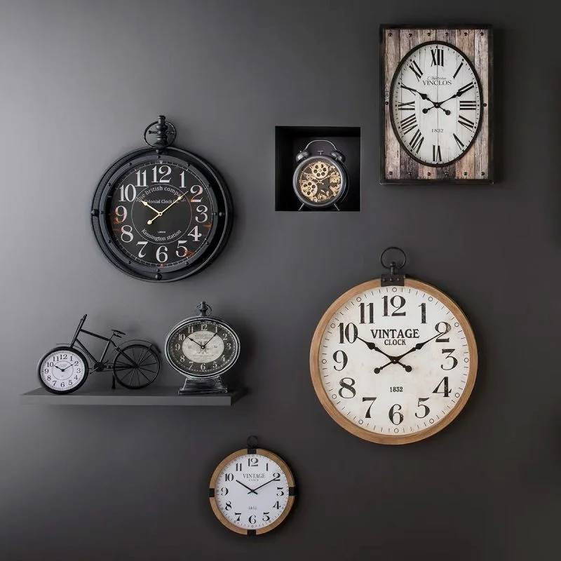 Horloge vélo poser métal noir 50 x 13 x 33,8 cm - ATMOSPHERA - Image 3