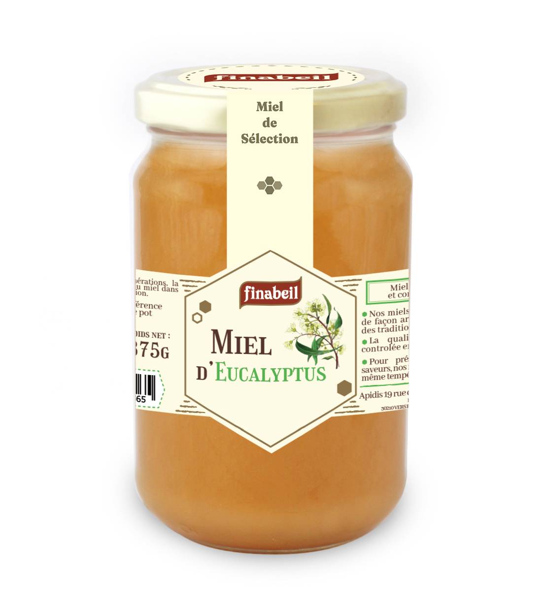 Apidis - Miel Eucalyptus 375 g - Finabeil