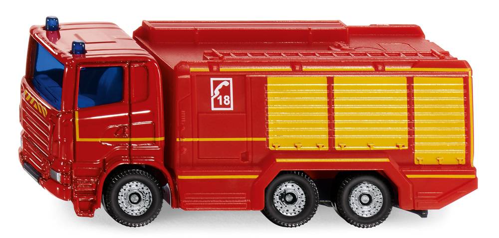 SIKU - Siku - Camion pompiers France L.9,7 x l.7,8 x H.3,9 cm