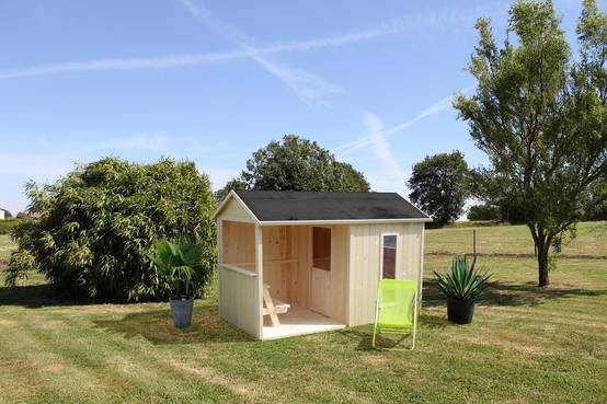 Maisonnette Cyrielle pour enfants L. 2,42 x l. 1,43 x H. 1,60 m - Image 2