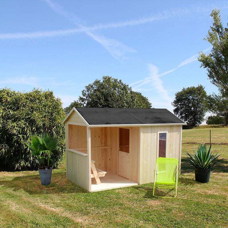 Maisonnette Cyrielle pour enfants L. 2,42 x l. 1,43 x H. 1,60 m - Image 4