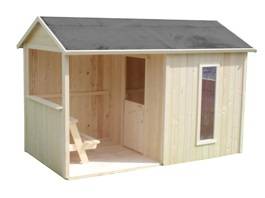 Maisonnette Cyrielle pour enfants L. 2,42 x l. 1,43 x H. 1,60 m