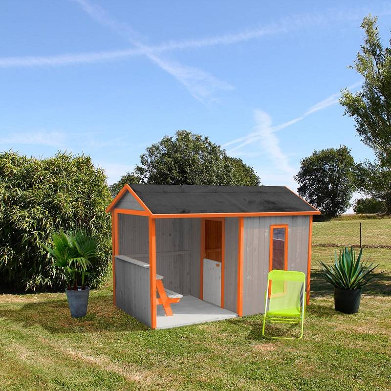Maisonnette Cyrielle pour enfants L. 2,42 x l. 1,43 x H. 1,60 m - Image 5