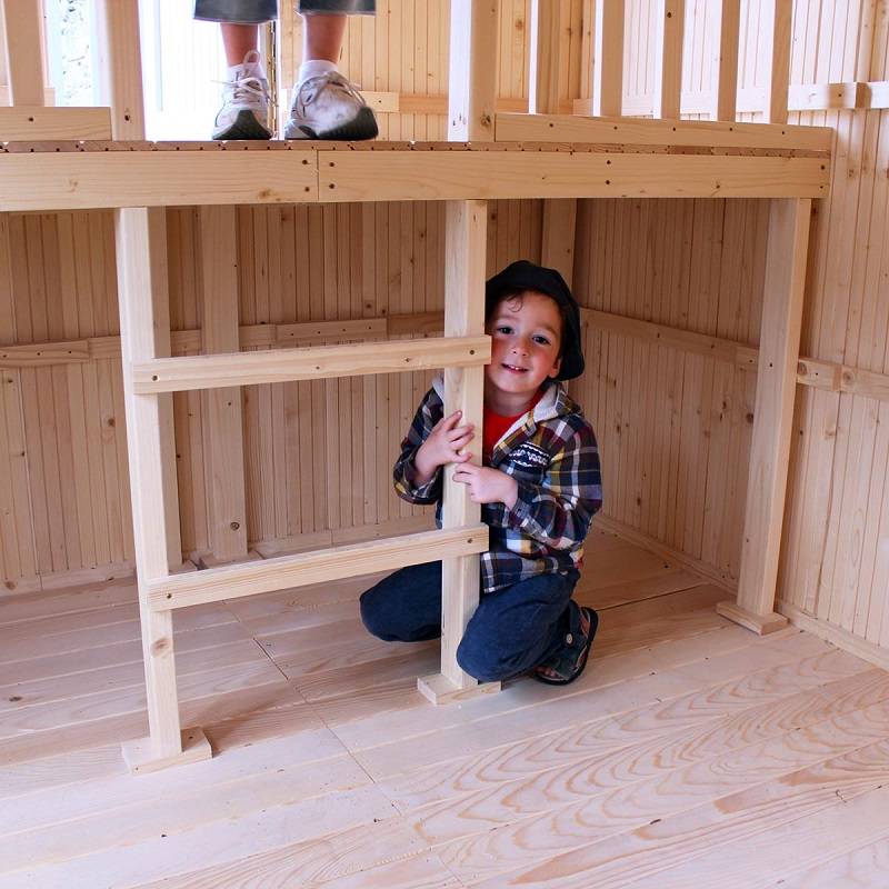 Cabane en bois Duplex pour enfant L.3,06 x l.2,12 x H.2,49 m - Image 3