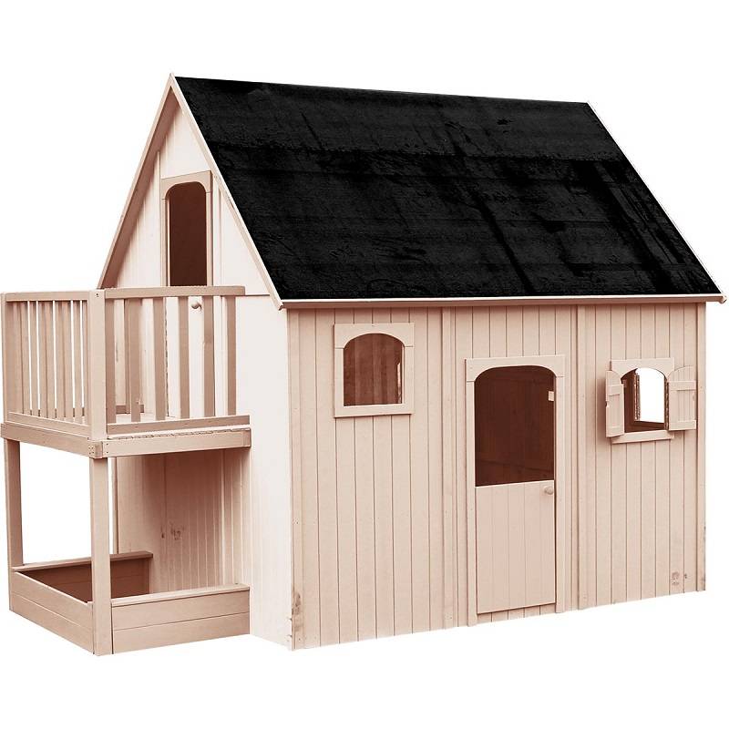 Cabane en bois Duplex pour enfant L.3,06 x l.2,12 x H.2,49 m - Image 1