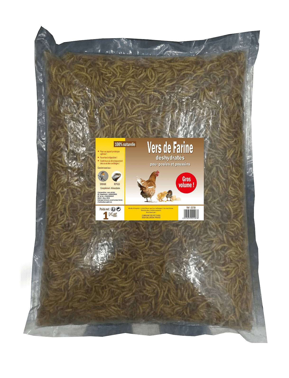 Lifland - Vers de farine déshydratés 1 kg - Image 2