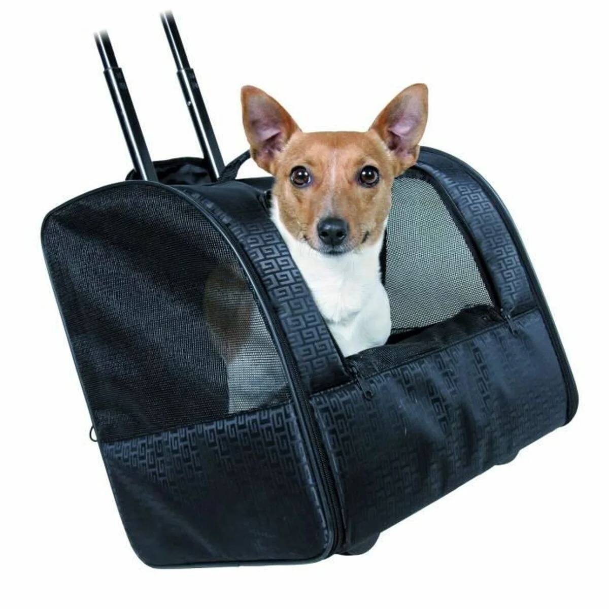 Trixie - Bolsa de transport polyester noir avec roues - TRIXIE - Image 6