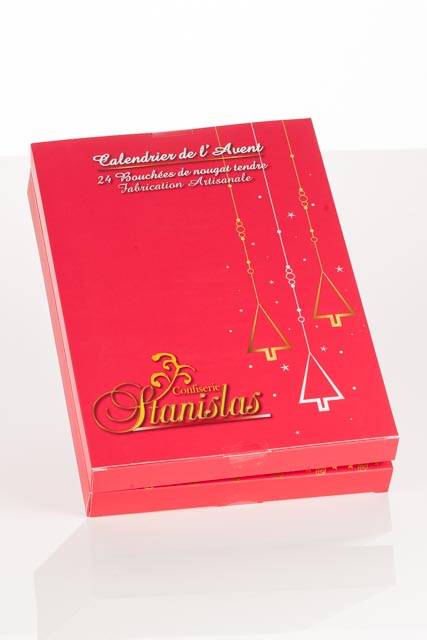 Confiserie Stanislas - Calendrier de l'avent - 24 bouchées de nougats - Image 1