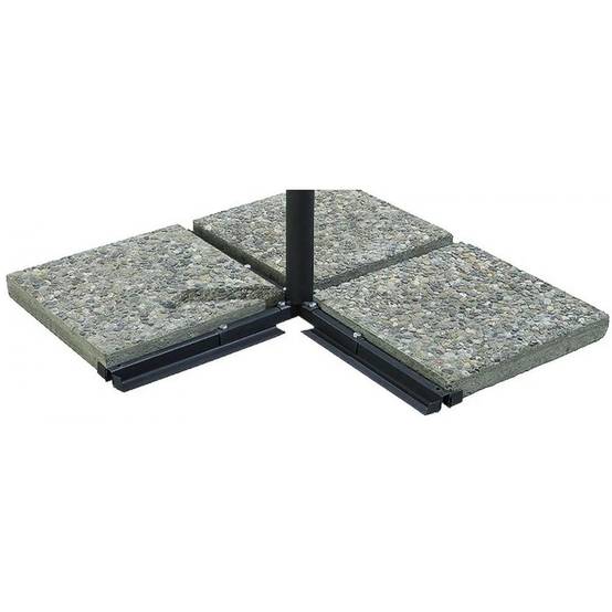 Pro Loisirs - Parasol déporté - 3 m - Aluminium - Taupe - Image 4
