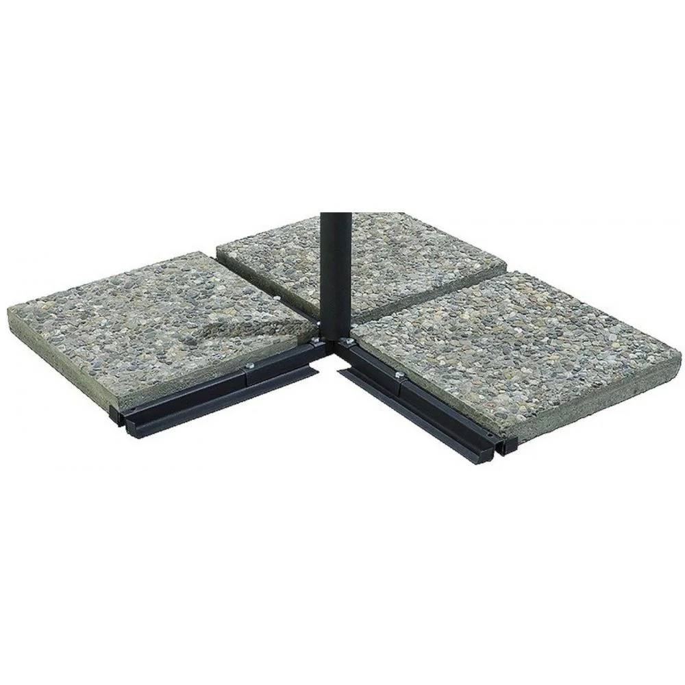 Pro Loisirs - Parasol déporté - 3 m - Aluminium - Taupe - Image 4