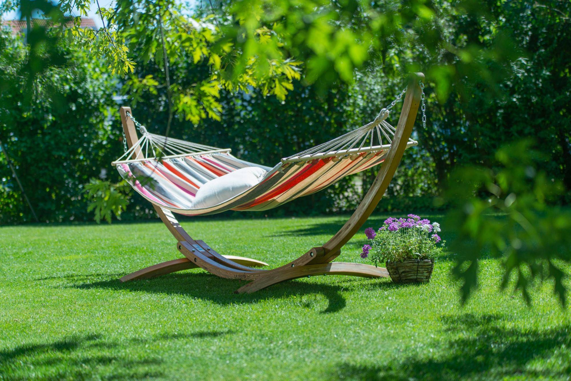 La Siesta - La Siesta - Set Sunrise Hamac à barres simple +support mélèze FSC - Image 6