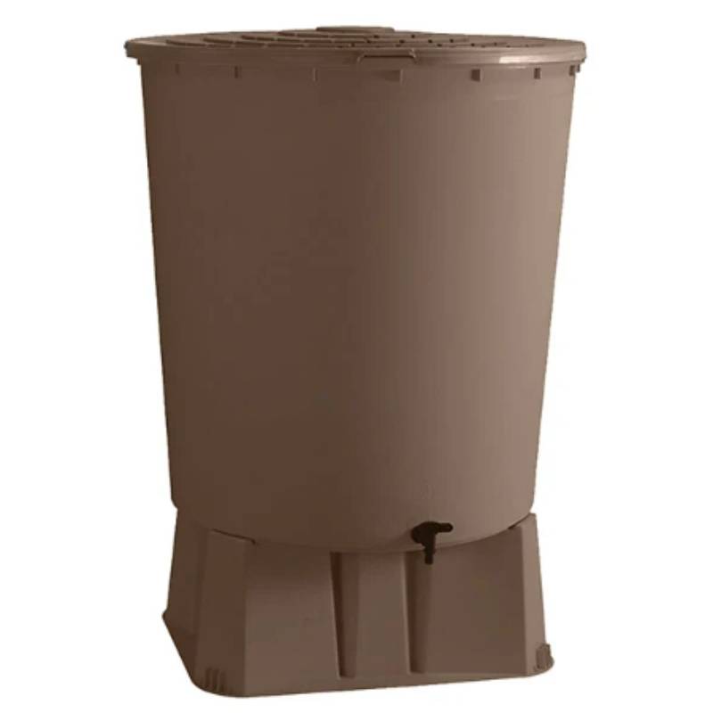Belli - Récupérateur d'eau de pluie 350L socle, un robinet, un couvercle et collecteur inclus - BELLI - Image 3