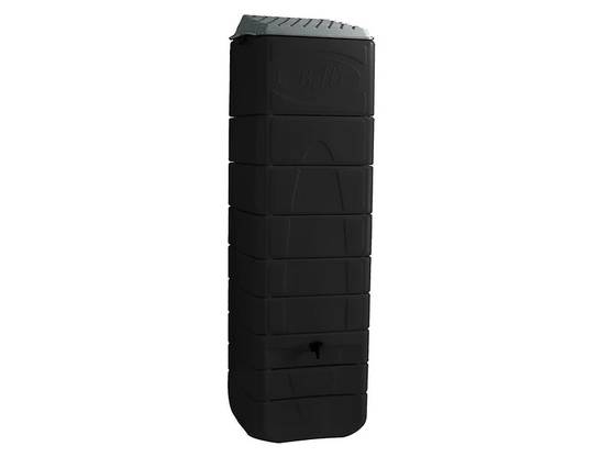 Belli - Récupérateur d'eau de pluie 650L mural couvercle, robinet et collecteur inclus Gris - BELLI - Image 2