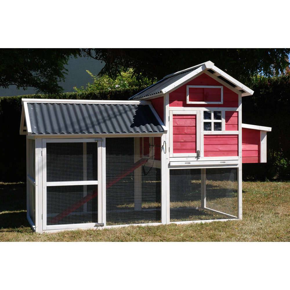 Lifland - Poulailler House en bois sapin avec toit PVC – LIFLAND - Image 1