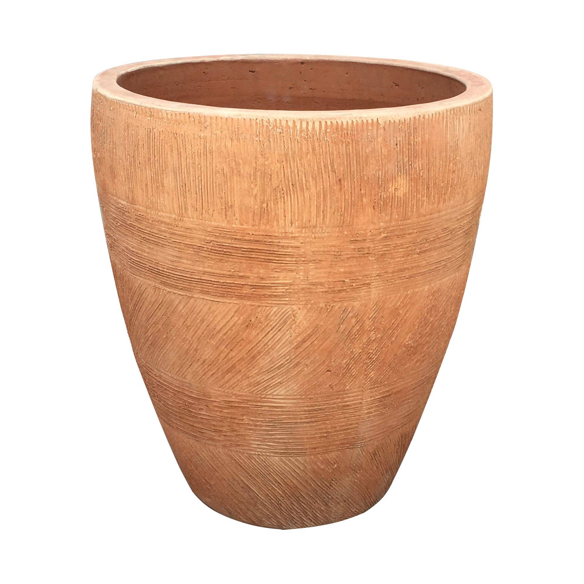 Pot rond en terre cuite Ø54 x H.60 cm - Image 1