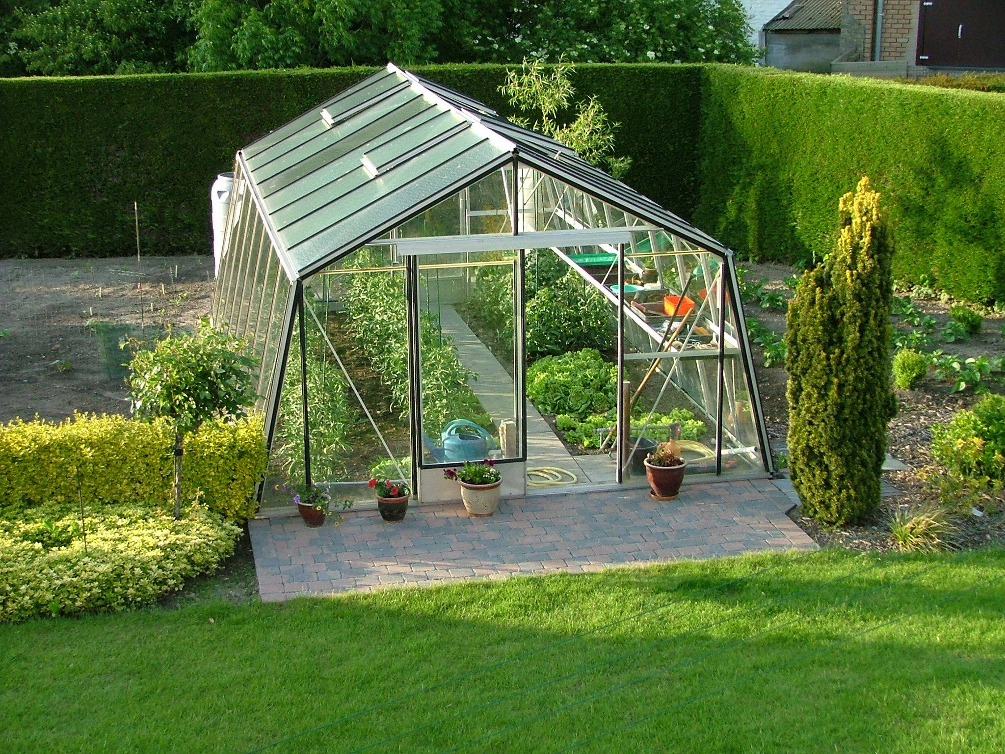 ACD Pro - Serre de jardin verre trempé aluminium brut 22,53 m² Prestige S208H Aluline avec embase - ACD Pro - Image 2