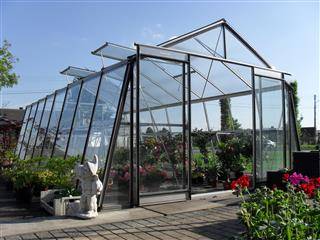 ACD Pro - Serre de jardin verre trempé aluminium brut 22,53 m² Prestige S208H Aluline avec embase - ACD Pro - Image 3
