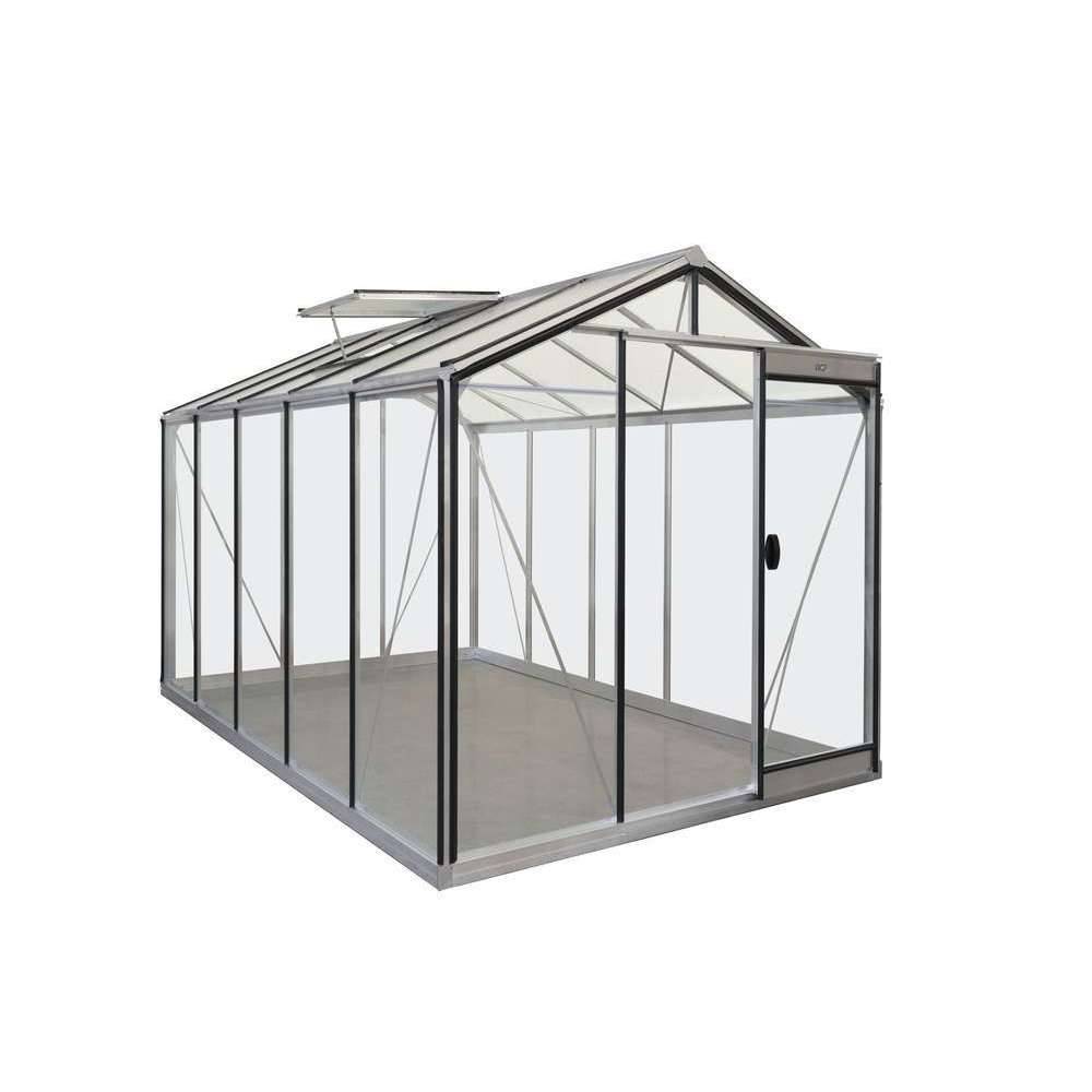 ACD Pro - Serre de jardin verre trempé aluminium noir 8,61 m² Prestige R205H Blackline avec embase - ACD Pro - Image 2