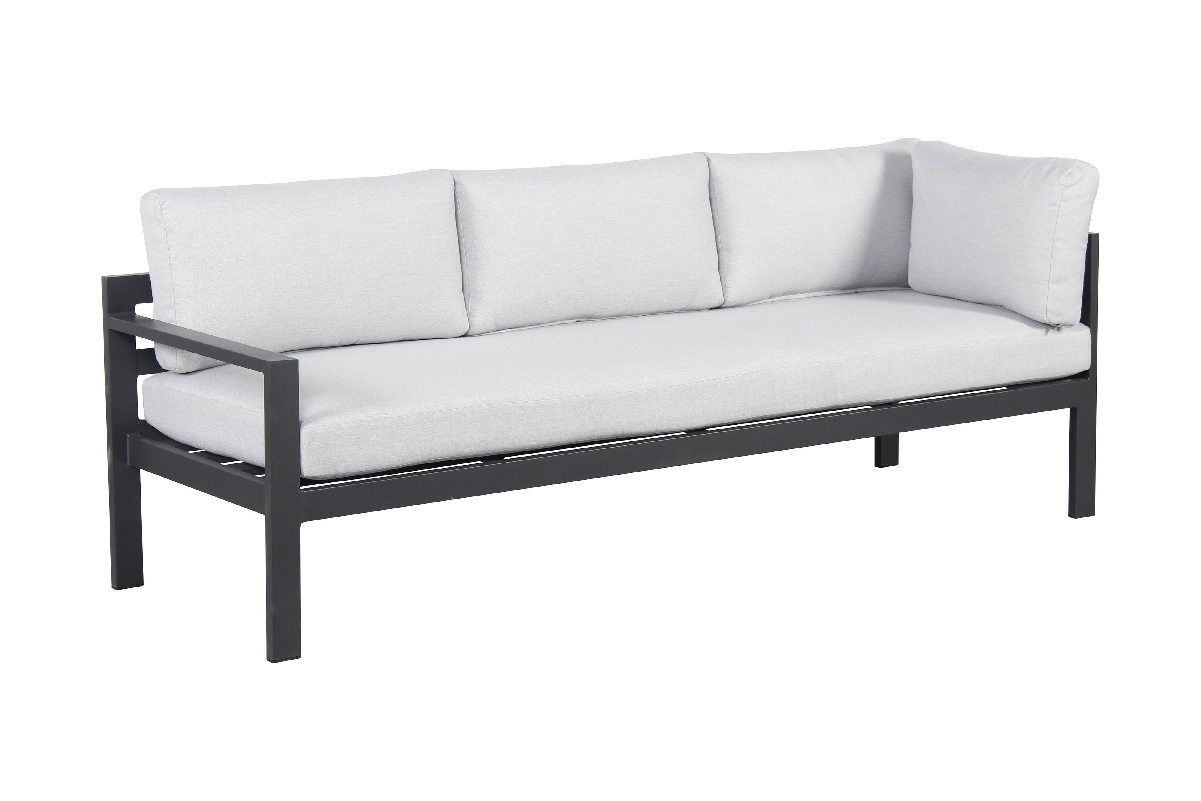 Ecloz - Salon de jardin aluminium anthracite et gris 8 personnes Family ECLOZ - Image 4
