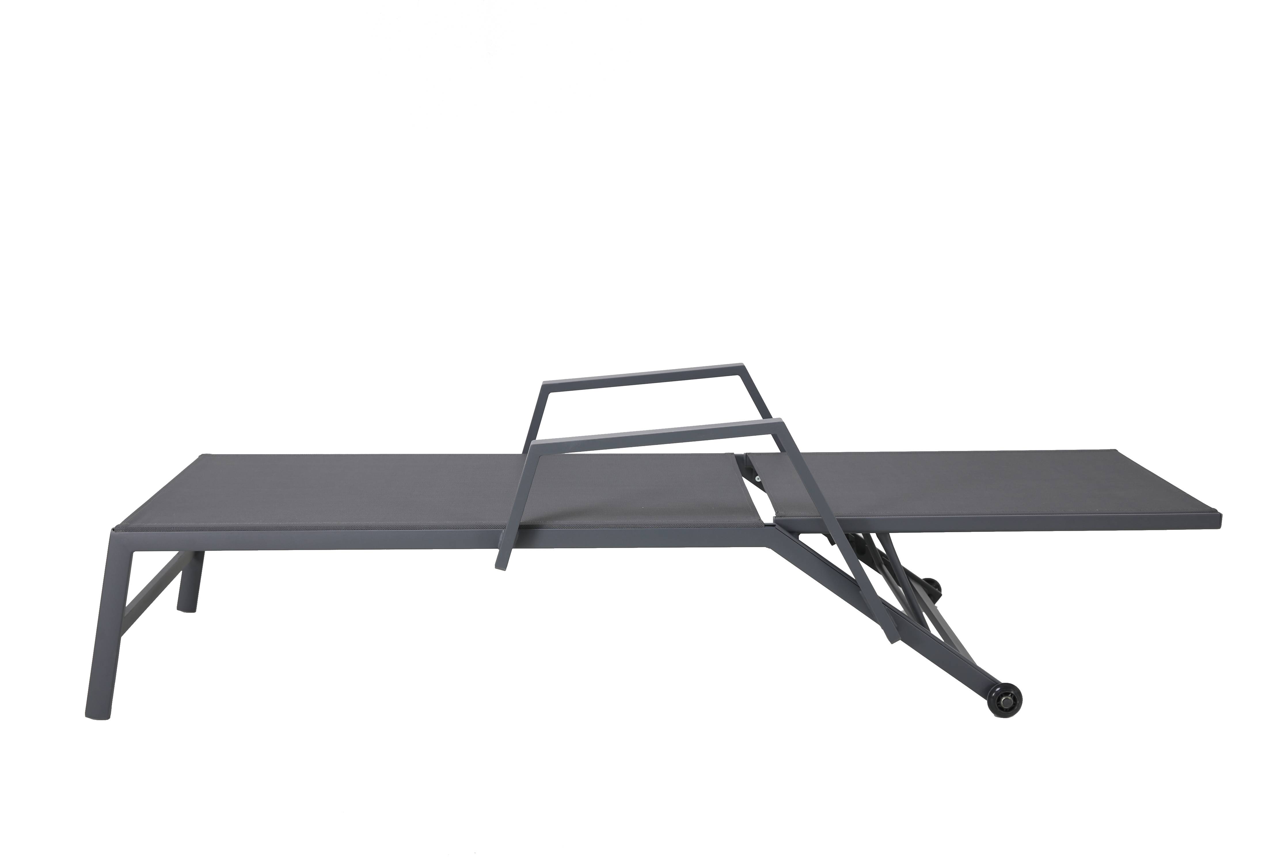 Ecloz - Bain de soleil alu polyester Solar Plus Anthracite H.72 cm ECLOZ - Image 3