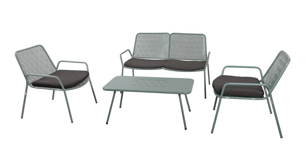 L'Estivalier - Salon Tendance 4 places kaki - Image 1