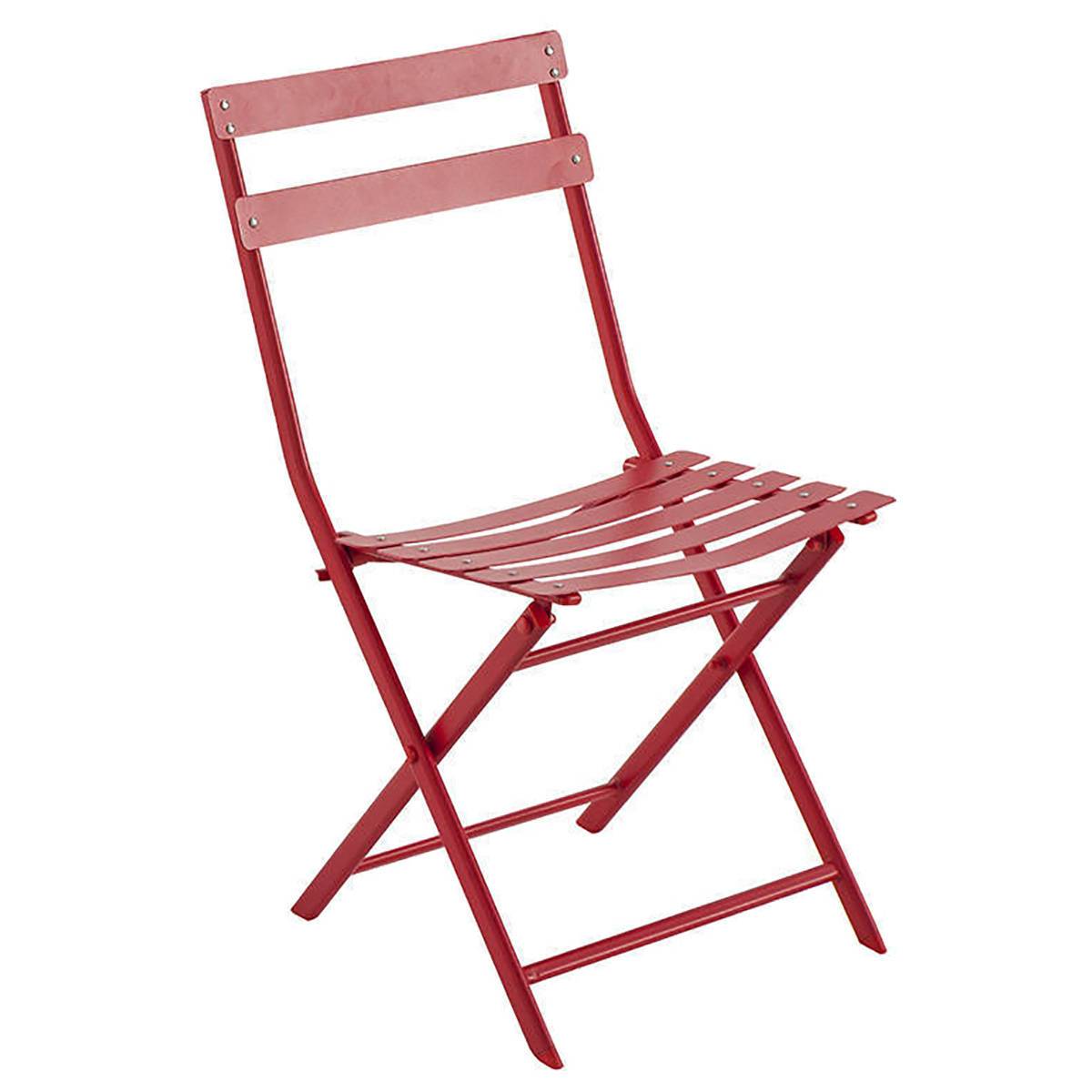 Hesperide - Hesperide - Chaise Greensboro en acier groseille