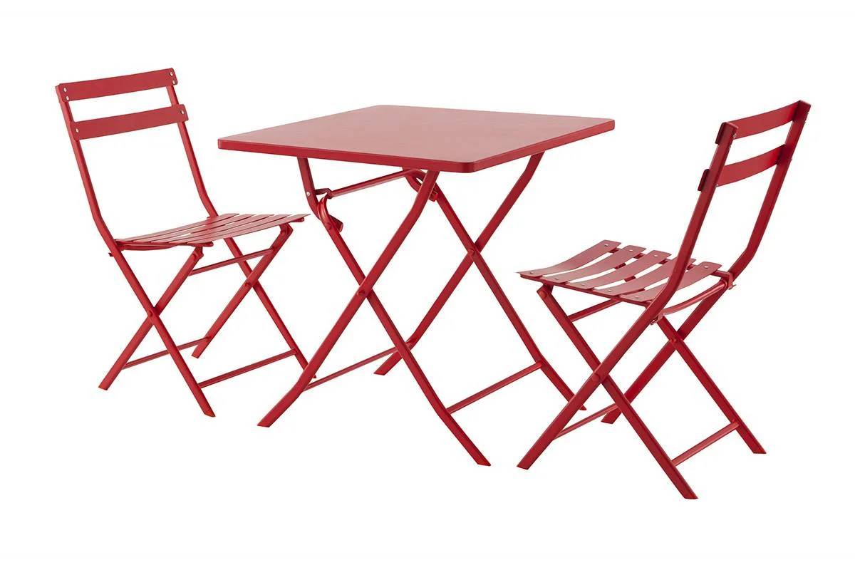 Hesperide - Hesperide - Table Greensboro carrée groseille L70 x l70 x H71 cm - Image 3
