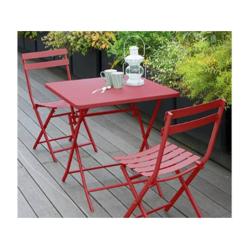 Hesperide - Hesperide - Table Greensboro carrée groseille L70 x l70 x H71 cm - Image 1