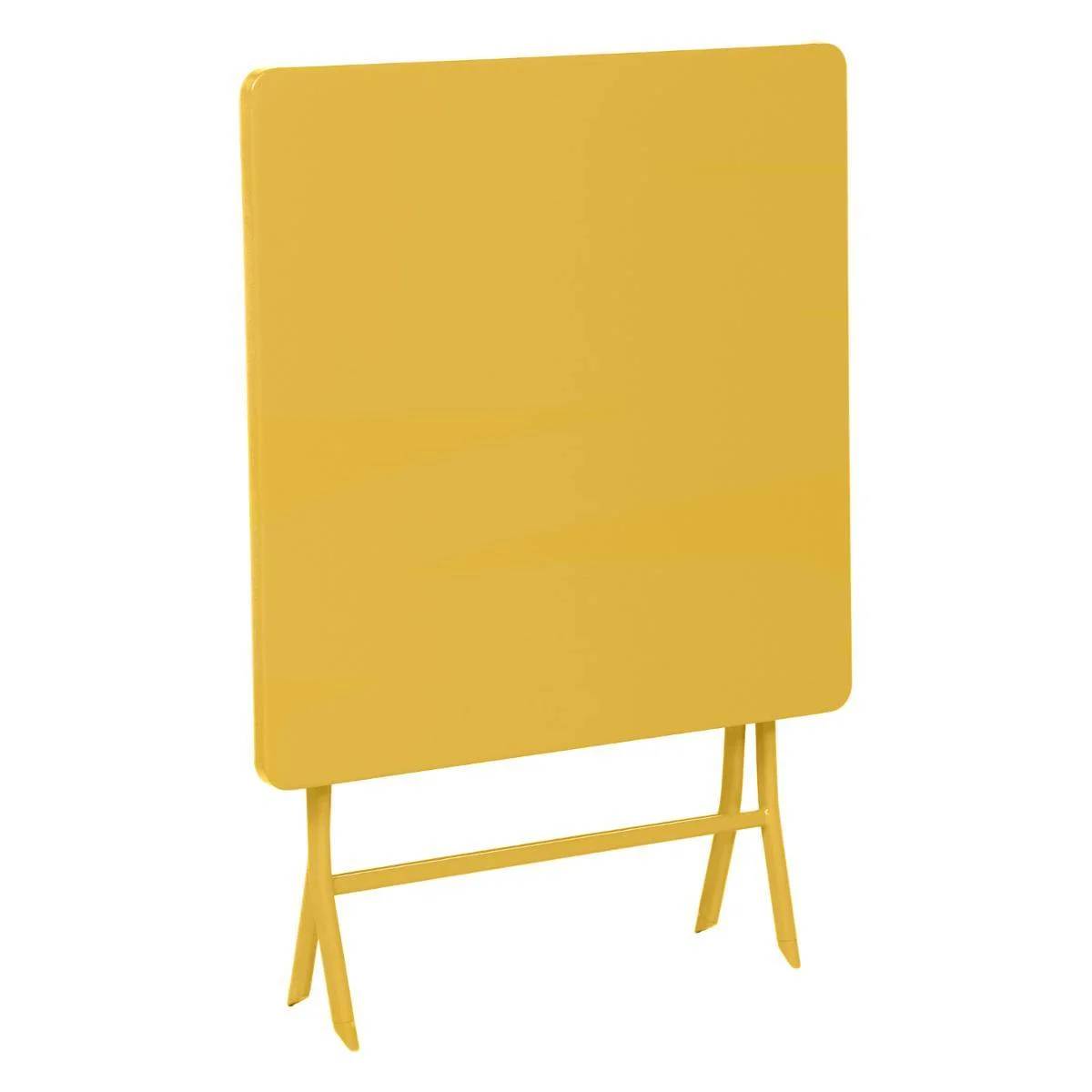Hesperide - Table de jardin carrée moutarde – HESPERIDE - Image 9