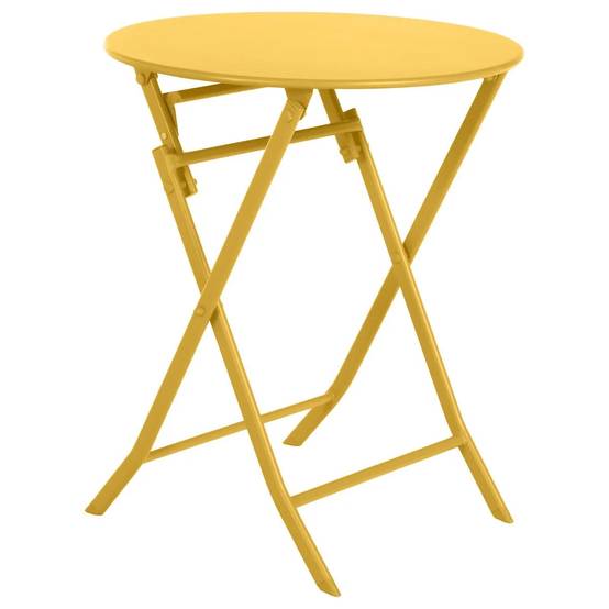 Hesperide - Table de jardin ronde moutarde - HESPERIDE - Image 3