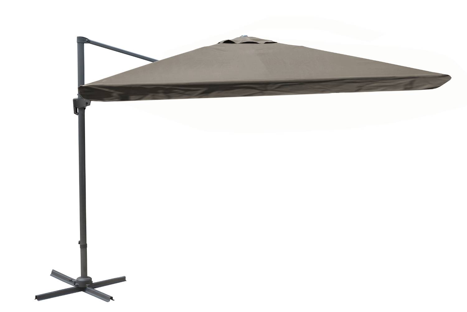 Midi au Soleil - Midi au Soleil - Parasol déporté Sienne Taupe - L.300 x l.300 cm