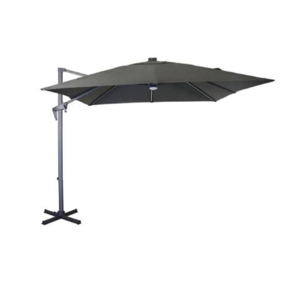 Pro Loisirs - Parasol déporté Aluminium gris - Proloisirs - Image 4