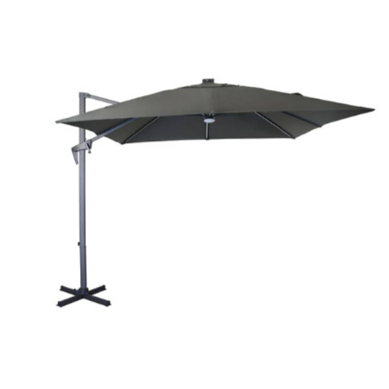 Pro Loisirs - Parasol déporté Aluminium gris - Proloisirs - Image 4