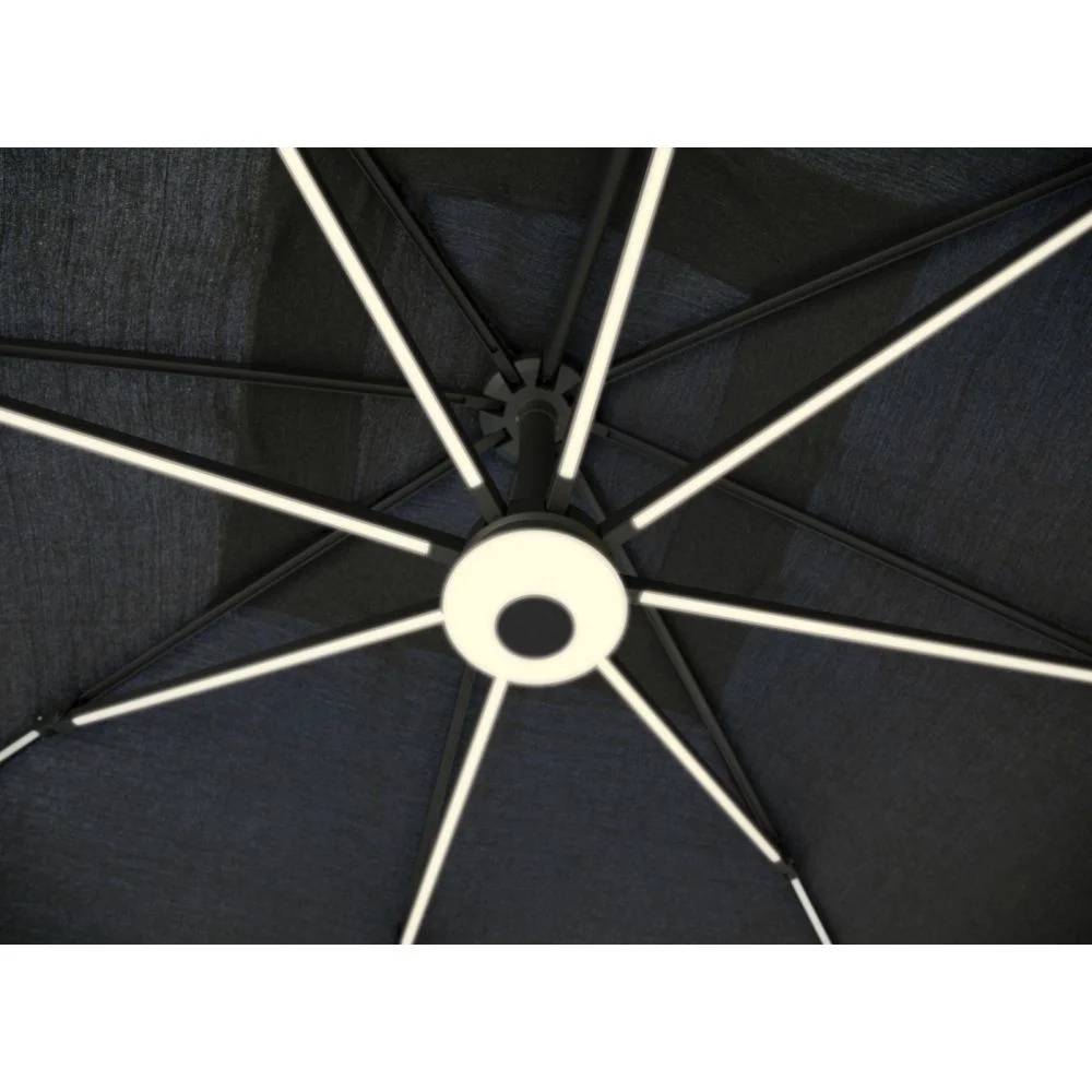 Pro Loisirs - Parasol déporté Aluminium gris - Proloisirs - Image 8