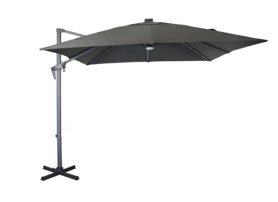 Pro Loisirs - Parasol déporté Aluminium gris - Proloisirs - Image 1