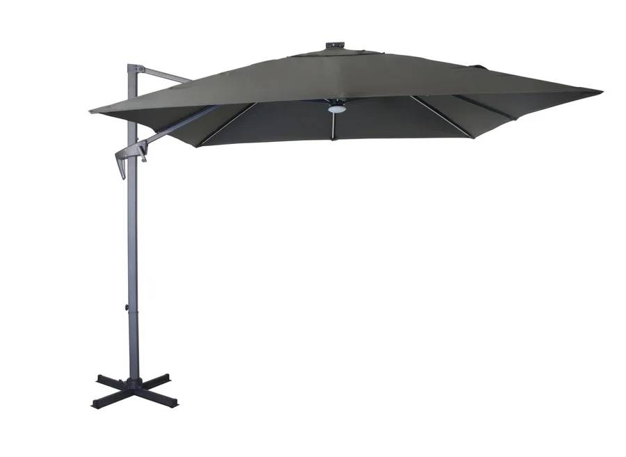 Pro Loisirs - Parasol déporté Aluminium gris - Proloisirs - Image 1