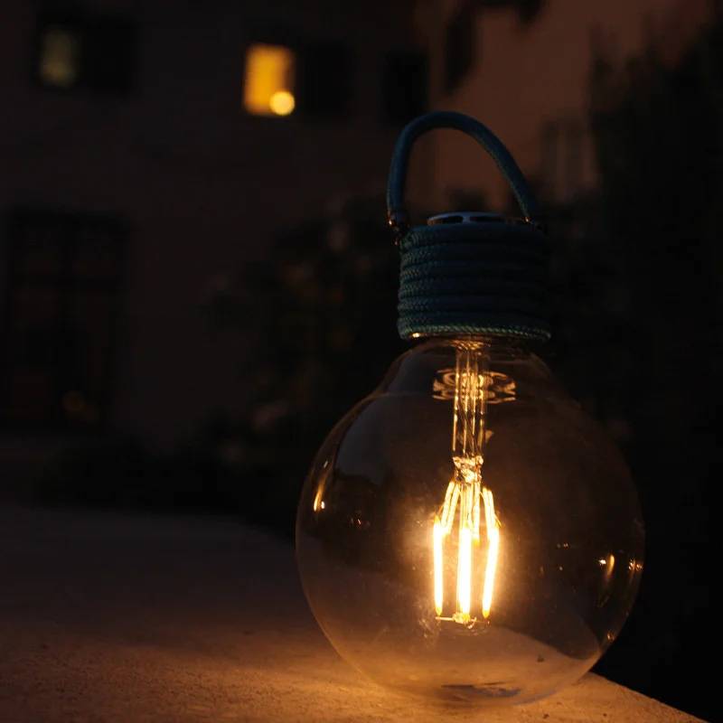 Watt & Home - Ampoule LED solaire design anthracite Ø 11,5 cm H 17 cm - WATT & HOME - Image 6