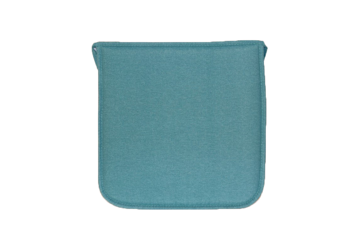 Ecloz - Ecloz - Coussin galette turquoise - L.38 x l.8 x H.3 cm